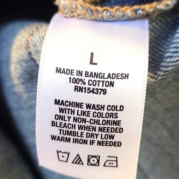 Aeropostale Denim Flight Suit Buttondown Romper with Drawstring Waist Size Large - Picture 9 of 9